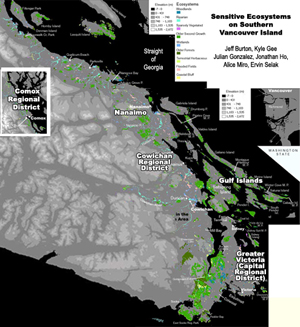 Map of Southern Vancouver Island