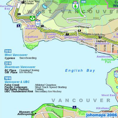 Map of Vancouver