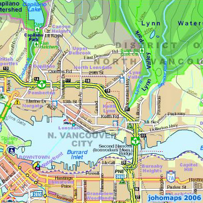 Map of Vancouver