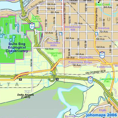 Map of Vancouver