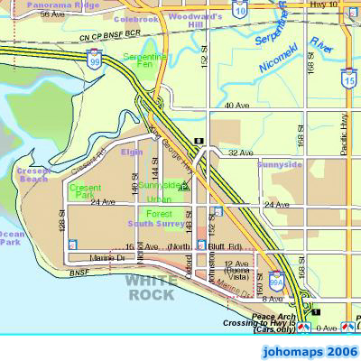 Map of Vancouver