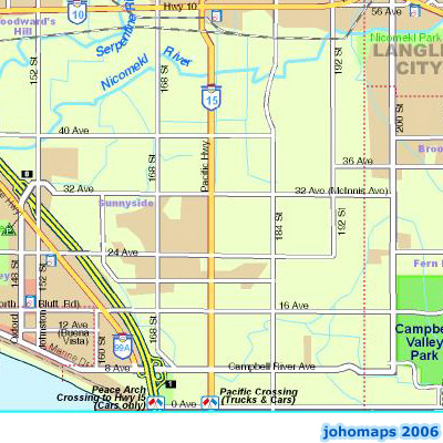 Map of Vancouver