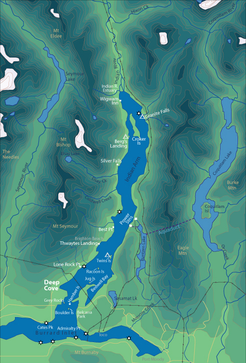 Map of Indian Arm
