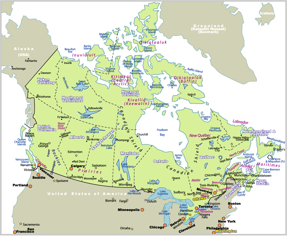 Map of Canada