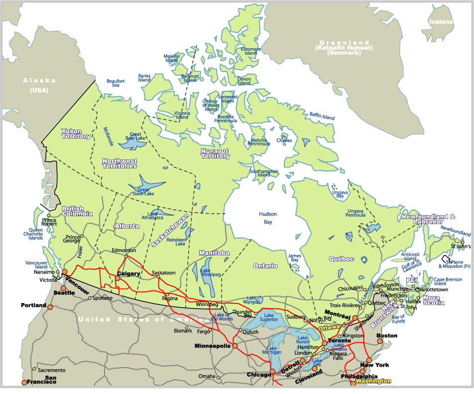 Map of Canada