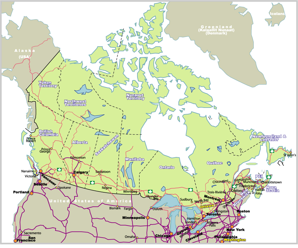 Map of Canada