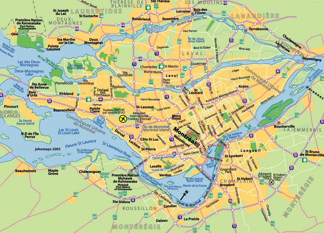 Maps of Montreal - JohoMaps