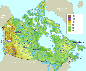 Map of Canada / Carte du Canada