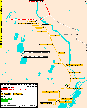 Transit Map of Minneapolis, MN