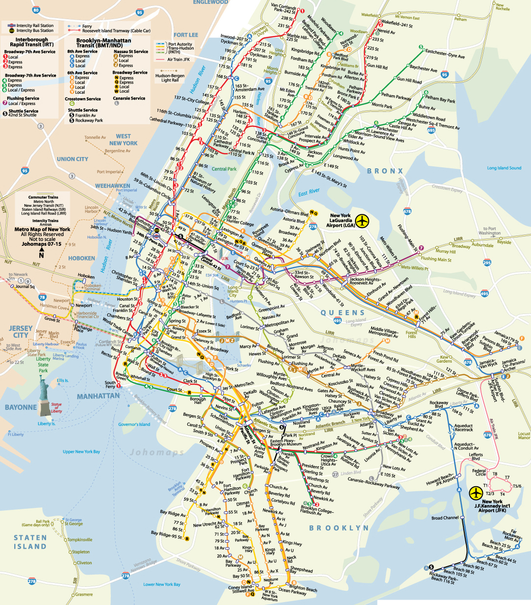 Subway Map of New York