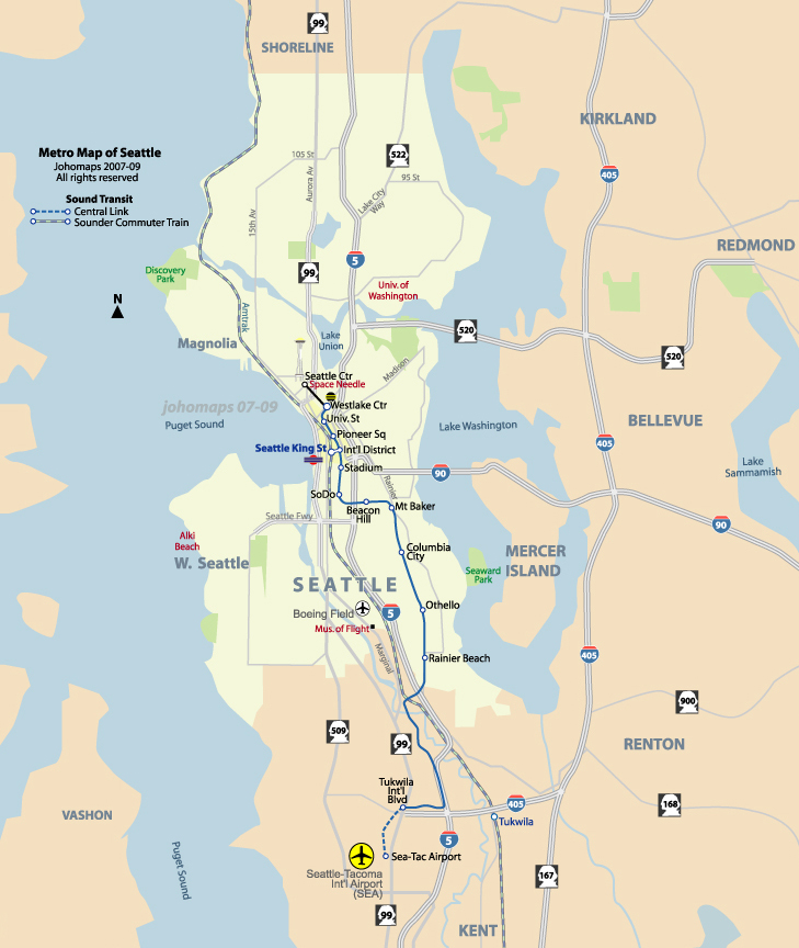 Metro Map of Seattle