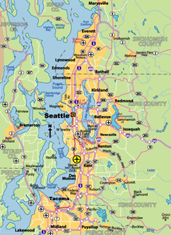 Highway Map of Seattle