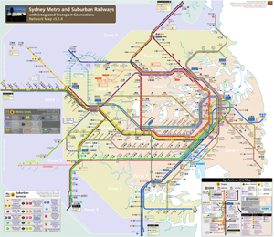 Rail Map of Sydney